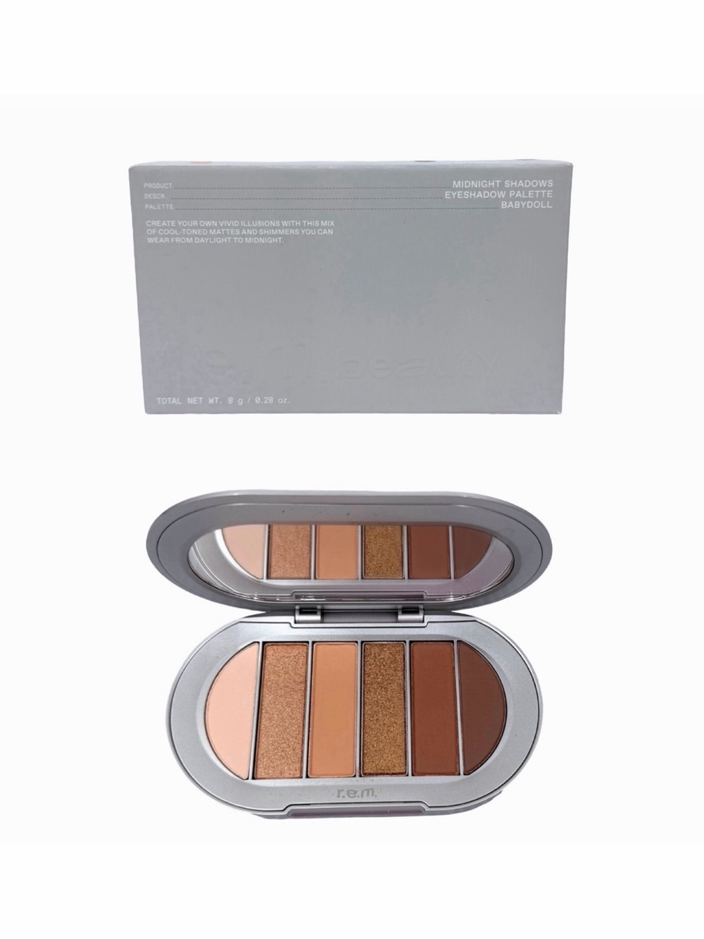 r.e.m. beauty Midnight Shadows Eyeshadow Palette - Babydoll - 0.28 oz / 8g